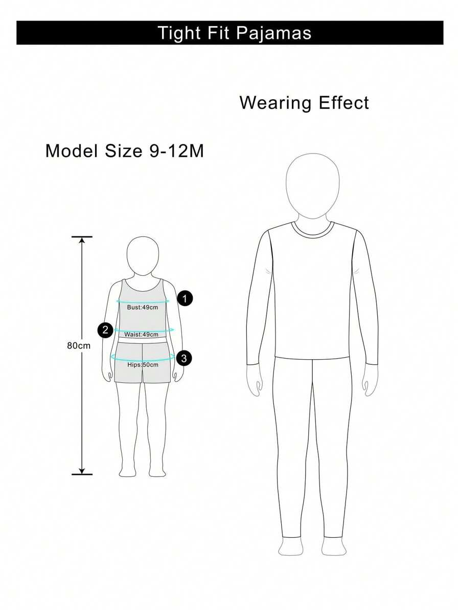 Cozy Pixies Baby Boy Snug Fit Pajamas 2 Pieces Set - Cartoon Car Print Soft Knitted Crew Neck Long Sleeve Top And Elastic Waist Long Pants BB00097 - Image 10