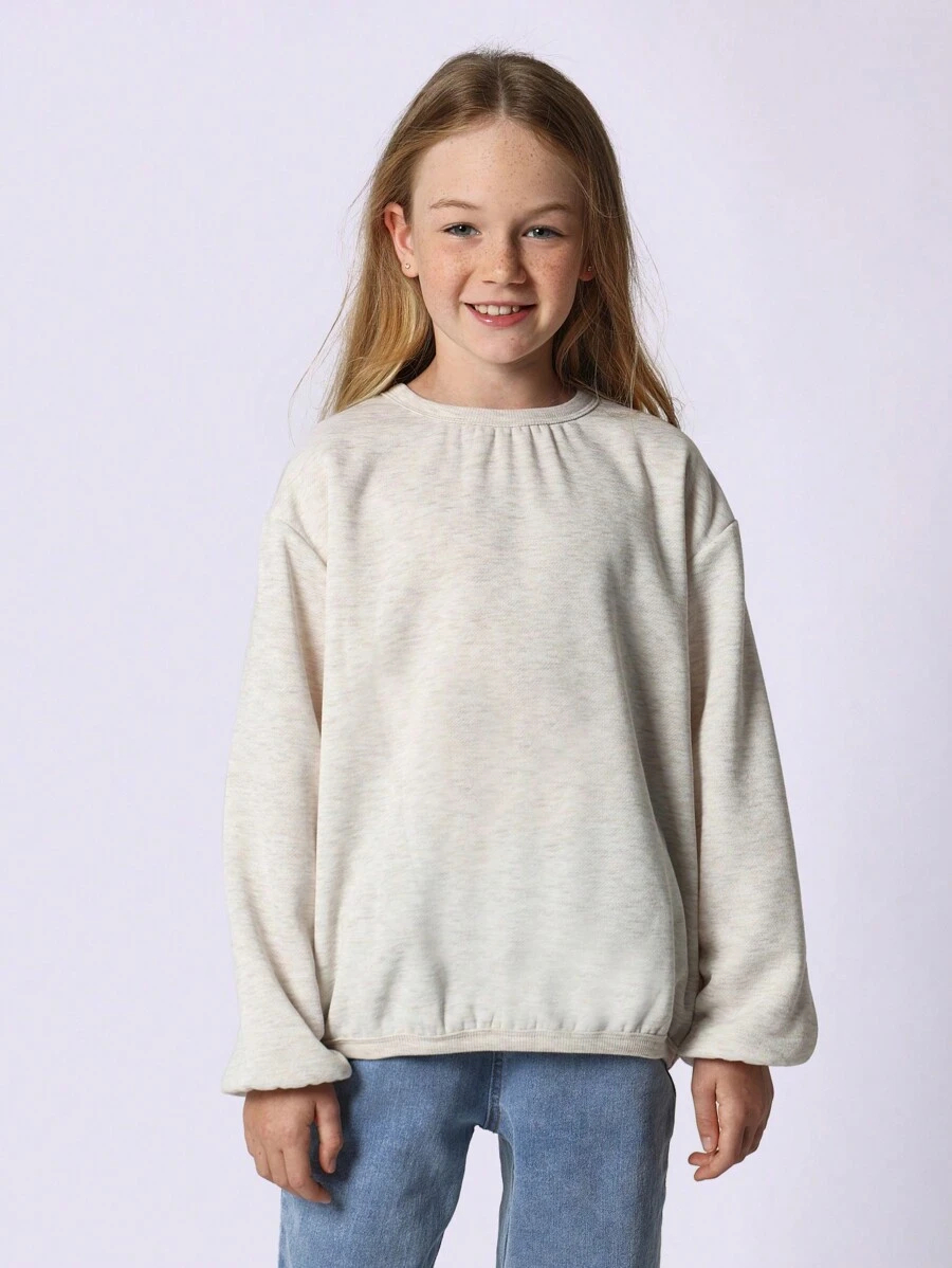 SUMWON Cozy Pullover Sweatshirt Classic Relaxed Fit Casual Loungewear Everyday Essential Fall Winter Comfortable School Outfit Youth Teen Apparel TG-8-12-00022 - Image 2