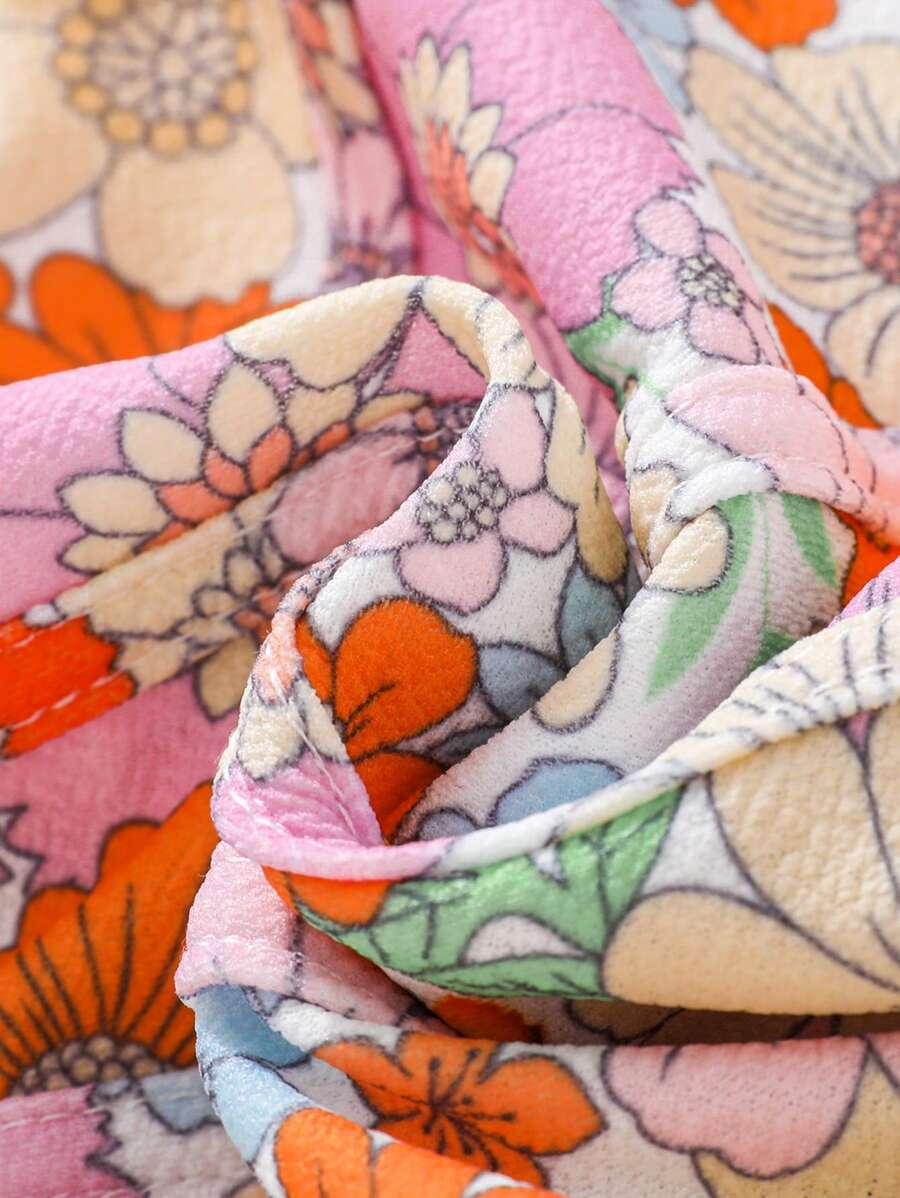 SHEIN Tween Girl Fashionable Flower Print Sleeveless Cami Top Holiday,Summer,Travel,Getaway TG-8-12-00026 - Image 5