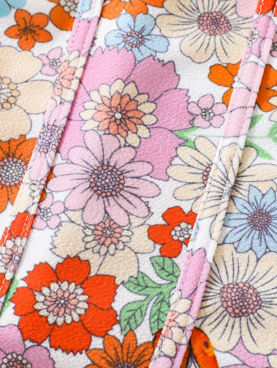 SHEIN Tween Girl Fashionable Flower Print Sleeveless Cami Top Holiday,Summer,Travel,Getaway TG-8-12-00026 - Image 6