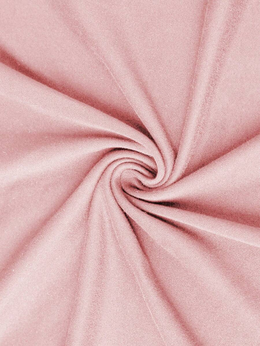 1pc Casual Teenage Girls Crew Neck Printed Short Sleeve T-Shirt, Simple English Letter Graphic Inspired Self-Expression TG-8-12-00035 - Image 5