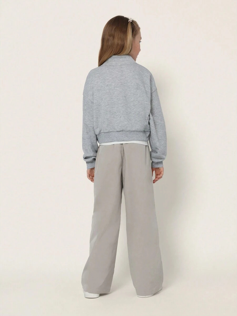 SUMWON Future Superstar Half Zip Pullover Athletic Sweatshirt Winter Casual Long Sleeve Sporty College Style Workout Youth Top TG-8-12-00059 - Image 5