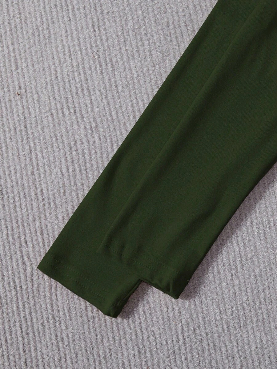 SHEIN Tween Girl Y2K Casual Blue Side Ruched Long Sleeve All-Match T-Shirt For Look TG-8-12-00067 - Image 7