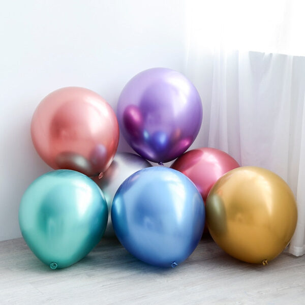 Chrome, Metallic, Shiny Latex Balloons  18" Inch - 1 Pc