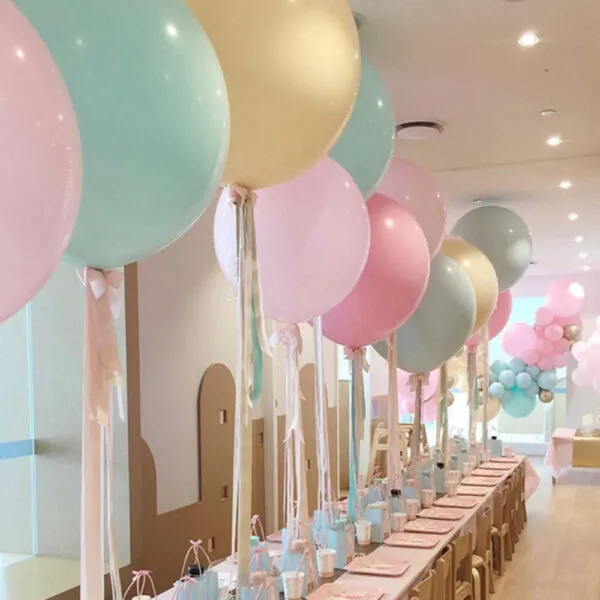 Macaron Pastel Colors Latex Balloons 24" Inch / 32 " Inch  - Single Pc